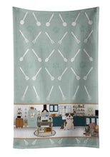 Load image into Gallery viewer, Brindle English Bulldog in the Kitchen Kitchen Towel