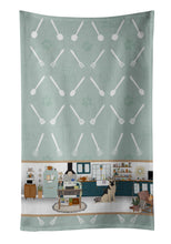 Load image into Gallery viewer, Black and Silver German Shepherd in the Kitchen Kitchen Towel