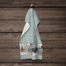 Load image into Gallery viewer, Black Great Dane in the Kitchen Kitchen Towel