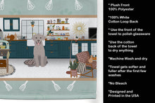 Load image into Gallery viewer, Gray Labrador Retriever in the Kitchen Kitchen Towel