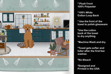 Load image into Gallery viewer, Red Fox Labrador Retriever in the Kitchen Kitchen Towel