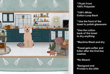 Load image into Gallery viewer, Yellow Labrador Retriever in the Kitchen Kitchen Towel