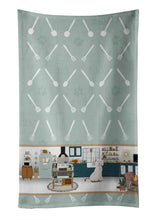 Load image into Gallery viewer, Standard White Poodle in the Kitchen Kitchen Towel