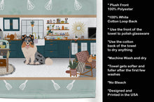 Load image into Gallery viewer, Blue Merle Sheltie in the Kitchen Kitchen Towel
