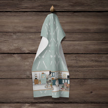 Load image into Gallery viewer, Brindle Cardigan Corgi in the Kitchen Kitchen Towel