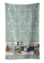 Load image into Gallery viewer, Brindle Cardigan Corgi in the Kitchen Kitchen Towel