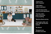 Load image into Gallery viewer, Tricolor Cardigan Corgi in the Kitchen Kitchen Towel