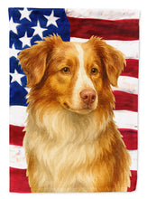 Load image into Gallery viewer, Red Merle Australian Shepherd American Flag Garden Flag