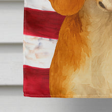 Load image into Gallery viewer, Red and White Beagle American Flag House Flag