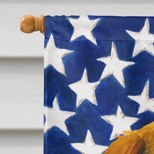 Load image into Gallery viewer, Tri-color Beagle American Flag House Flag