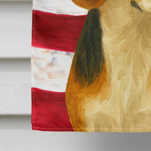 Load image into Gallery viewer, Tri-color Beagle American Flag House Flag