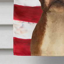 Load image into Gallery viewer, Seal and White Boston Terrier American Flag House Flag