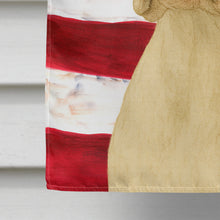 Load image into Gallery viewer, White Boxer American Flag House Flag