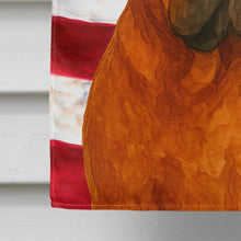 Load image into Gallery viewer, Red English Bulldog American Flag House Flag