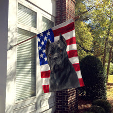 Load image into Gallery viewer, Black Cane Corso American Flag House Flag