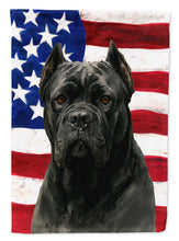 Load image into Gallery viewer, Black Cane Corso American Flag House Flag