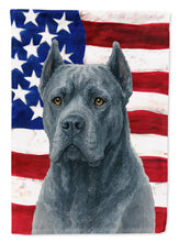 Load image into Gallery viewer, Blue Cane Corso American Flag House Flag