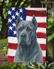 Load image into Gallery viewer, Blue Cane Corso American Flag Garden Flag