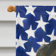 Load image into Gallery viewer, Tricolor Cavalier Spaniel American Flag House Flag