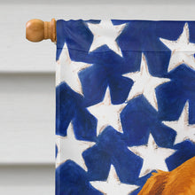 Load image into Gallery viewer, Red Dachshund American Flag House Flag