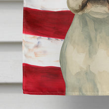 Load image into Gallery viewer, Pied French Bulldog American Flag House Flag