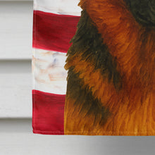 Load image into Gallery viewer, Black and Red German Shepherd American Flag House Flag