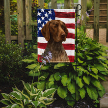 Load image into Gallery viewer, Roan German Shorthaired Pointer American Flag Garden Flag