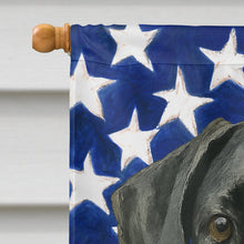 Load image into Gallery viewer, Black Great Dane American Flag House Flag