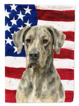 Load image into Gallery viewer, Merle Great Dane American Flag House Flag