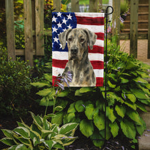 Load image into Gallery viewer, Merle Great Dane American Flag Garden Flag