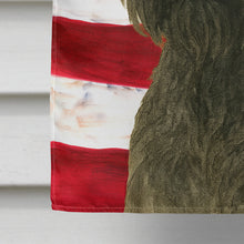 Load image into Gallery viewer, Black Schnauzer American Flag House Flag