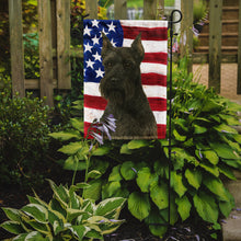 Load image into Gallery viewer, Black Schnauzer American Flag Garden Flag
