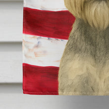 Load image into Gallery viewer, Schnauzer American Flag House Flag