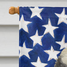 Load image into Gallery viewer, Parti Miniature Poodle American Flag House Flag