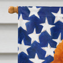 Load image into Gallery viewer, Red Standard Poodle American Flag House Flag