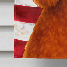 Load image into Gallery viewer, Red Standard Poodle American Flag House Flag