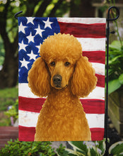 Load image into Gallery viewer, Apricot Standard Poodle American Flag Garden Flag