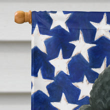 Load image into Gallery viewer, Black Standard Poodle American Flag House Flag