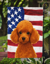 Load image into Gallery viewer, Red Toy Poodle American Flag Garden Flag