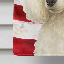 Load image into Gallery viewer, White Toy Poodle American Flag House Flag