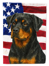 Load image into Gallery viewer, Rottweiler American Flag House Flag