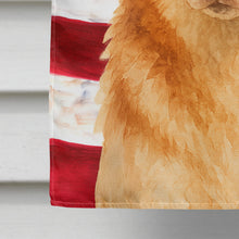 Load image into Gallery viewer, Red and White Siberian Husky American Flag House Flag
