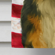 Load image into Gallery viewer, Bernese Mountain Dog American Flag House Flag
