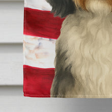 Load image into Gallery viewer, Parti-color Havanese American Flag House Flag