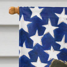 Load image into Gallery viewer, Parti-color Pomeranian American Flag House Flag