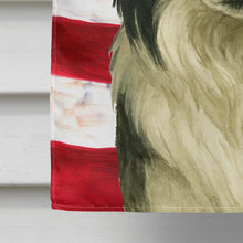 Load image into Gallery viewer, Border Collie American Flag House Flag