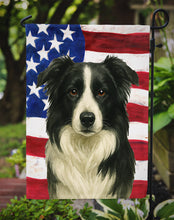 Load image into Gallery viewer, Border Collie American Flag Garden Flag