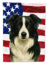 Load image into Gallery viewer, Border Collie American Flag Garden Flag