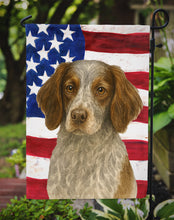 Load image into Gallery viewer, Roan Brittany American Flag Garden Flag