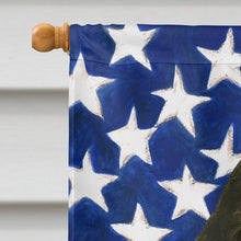 Load image into Gallery viewer, Parti-color Cocker Spaniel American Flag House Flag